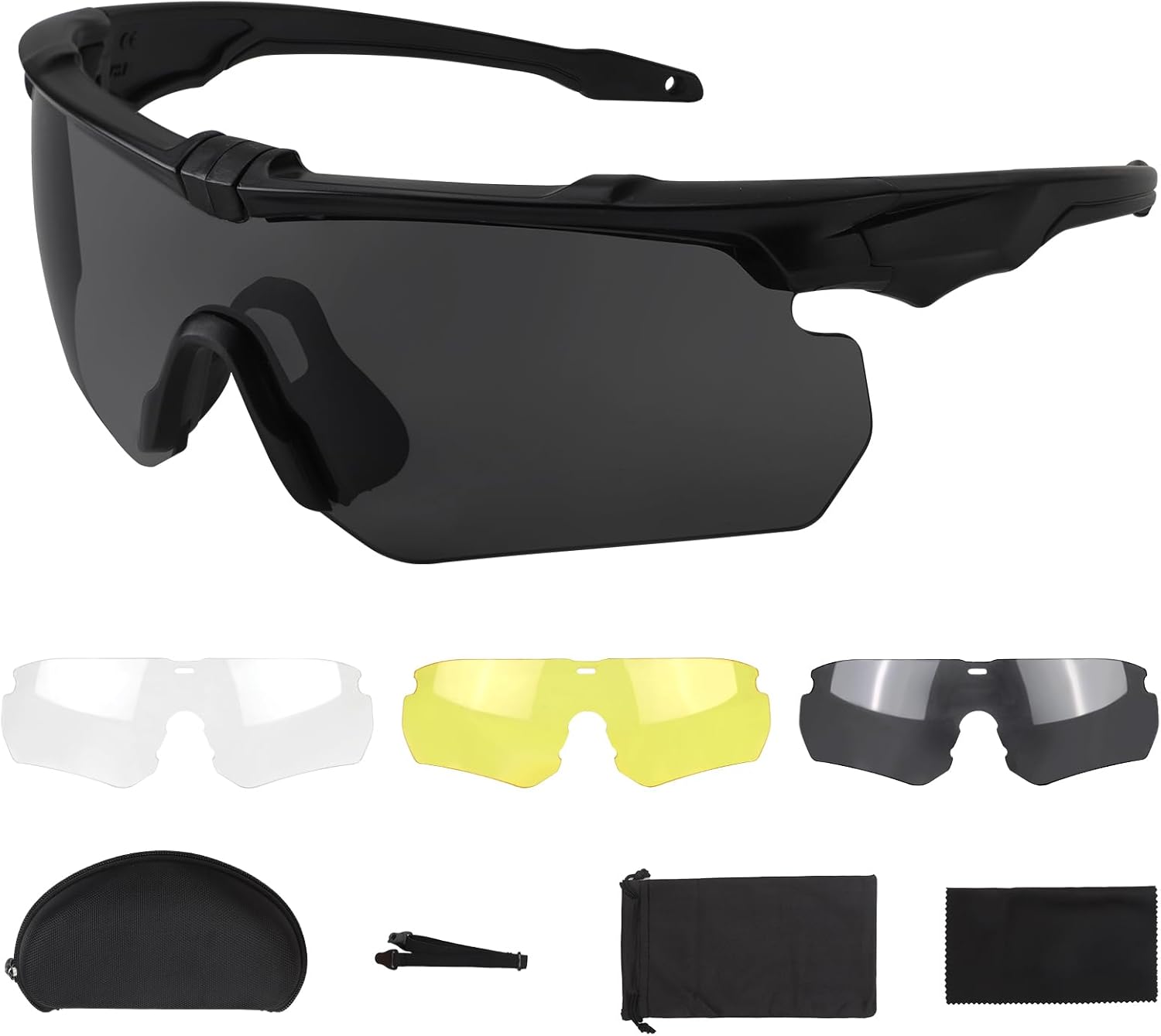 Outdoramic Anteojos de seguridad antivaho  Gafas tácticas, protección ocular de disparo, gafas de Airsoft para hombres