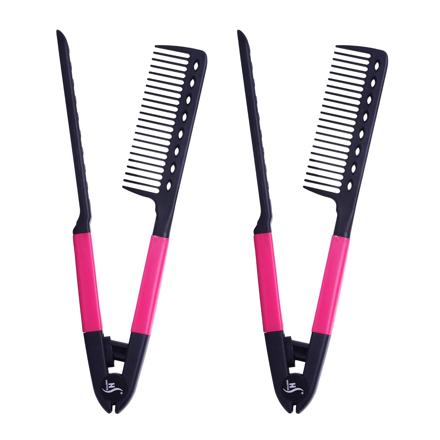 Herstyler Peine alisador para el cabello – Peine de hierro plano para grandes tresses – Peine alisador de cabello con agarre – Peine para cabello