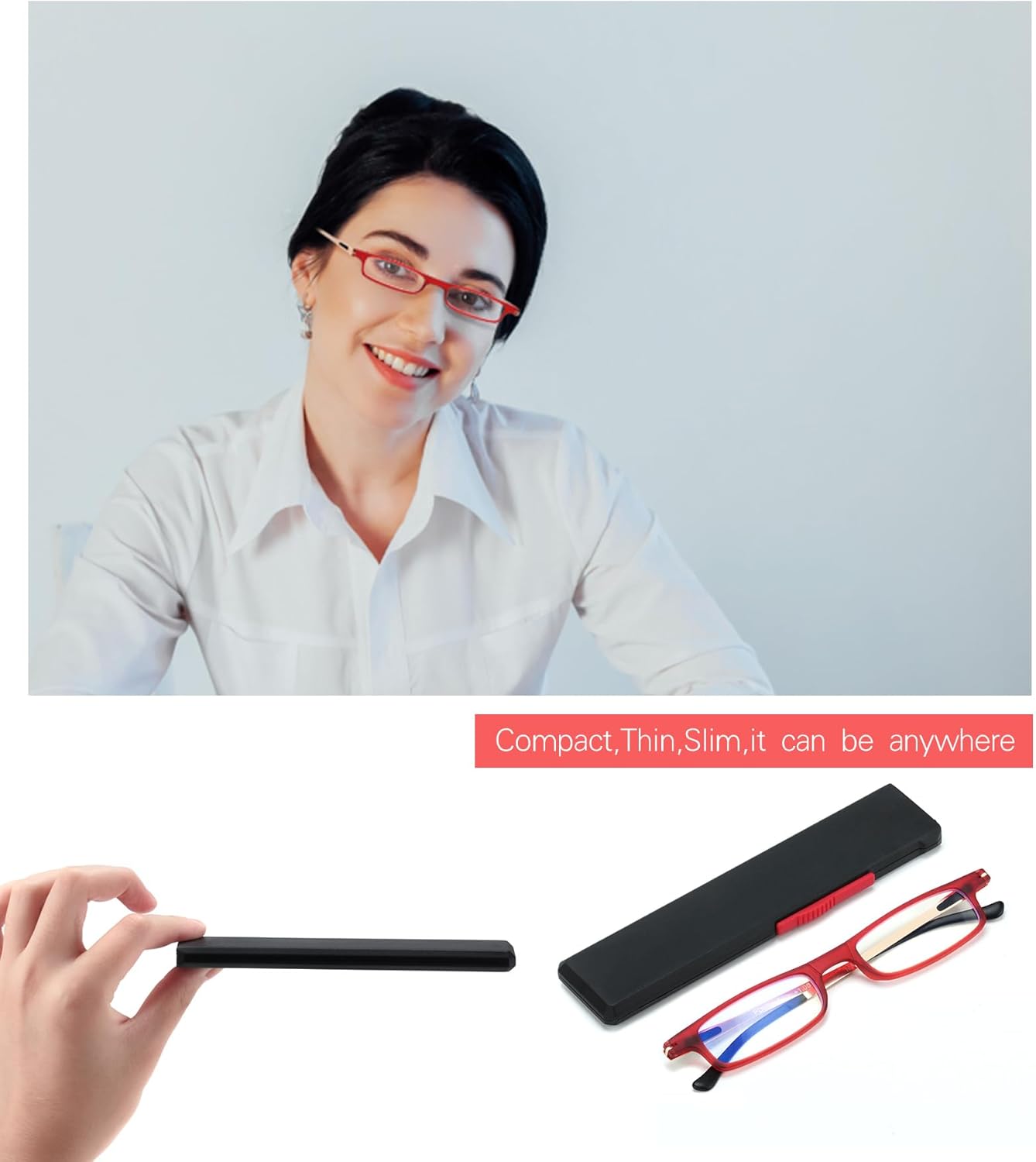 Lentes de lectura plegables ultraligeros para mujeres y hombres, TR90, bloqueo de luz azul, antifatiga ocular, plegables, compactos, portátiles,