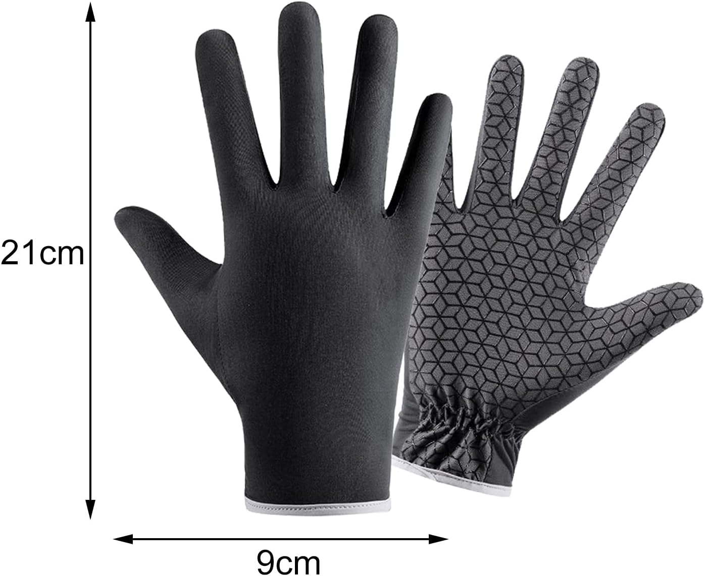 1 par de guantes de pesca con pantalla solar con apertura de dedos con palma antideslizante, guantes de pesca para hombres de verano, guantes de