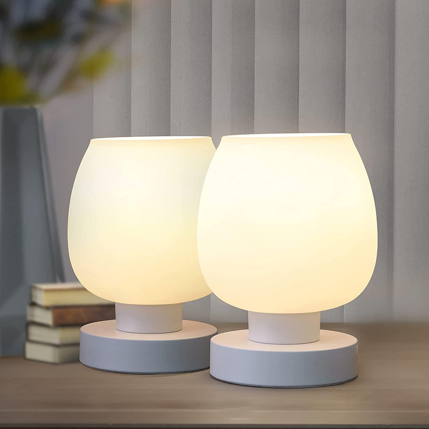 Pantalla de cristal ópalo, pequeña pantalla de repuesto para lámpara de mesa, lámpara de pie, apliques de pared, pantalla moderna blanca,
