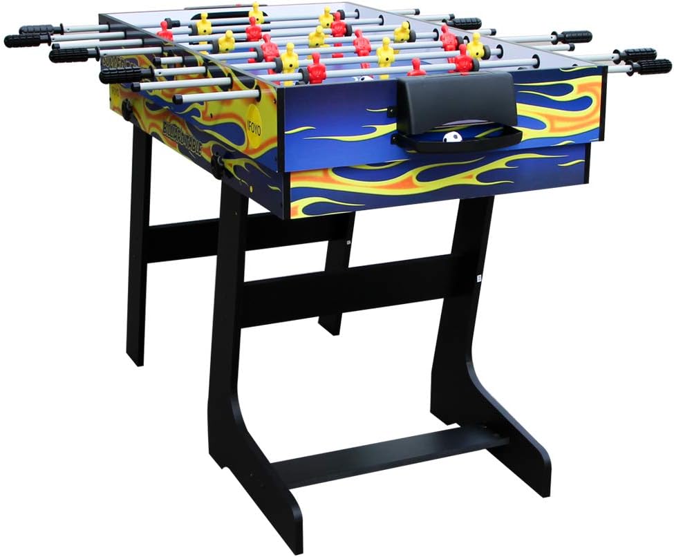 IFOYO Mesa de juego combinada multifuncional 4 en 1 de 48 pulgadas  4 pies, mesa de hockey, mesa de futbolín de fútbol, mesa de billar, mesa de