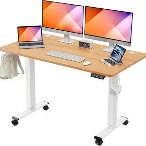 MOUNTUP Escritorio eléctrico de pie ajustable en altura ajustable, escritorio de pie con controlador de memoria, escritorio ergonómico de pie para MOUNTUP Escritorio eléctrico de pie ajustable en altura ajustable, escritorio de pie con controlador de memoria, escritorio ergonómico de pie para