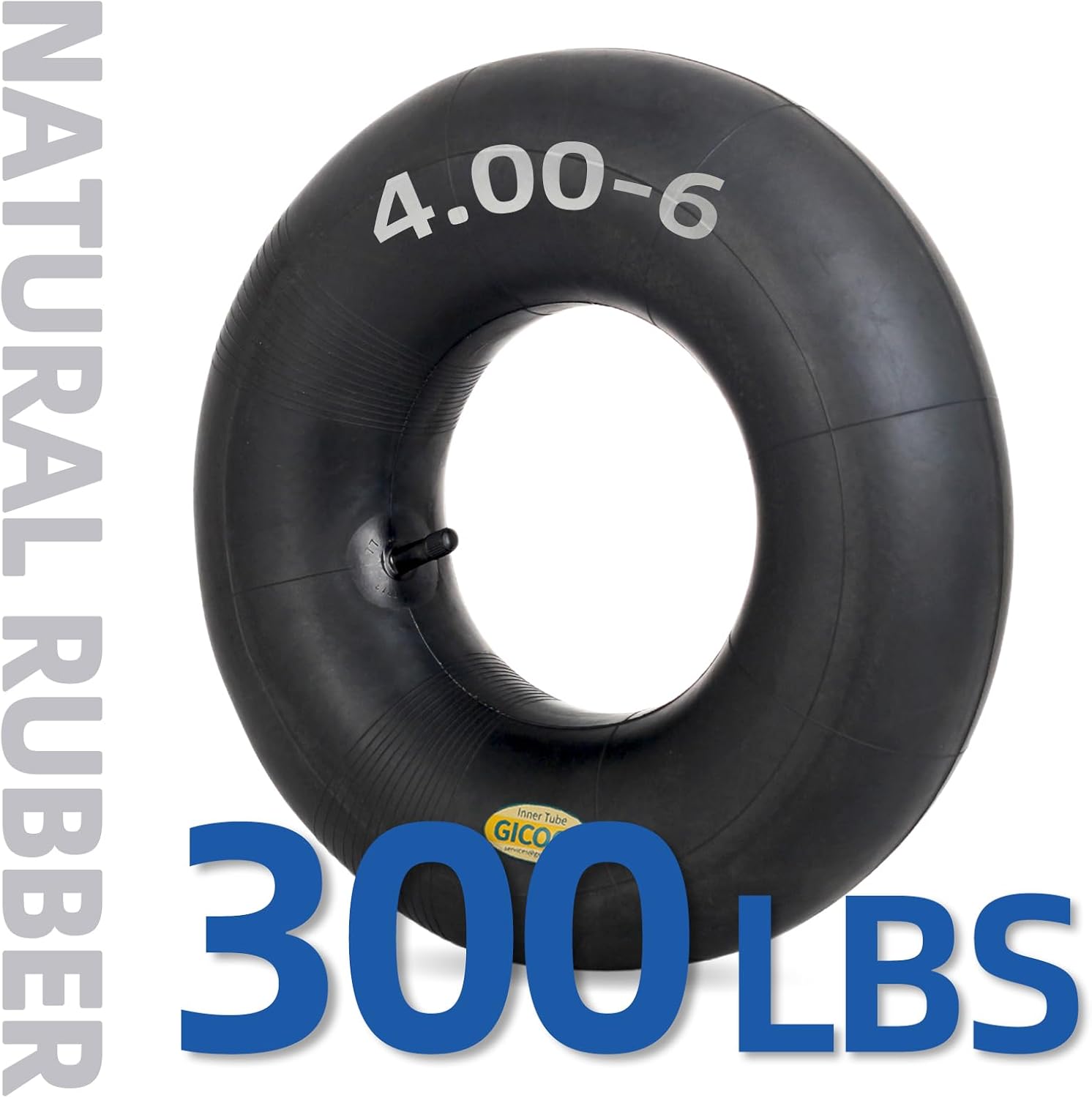 Tubo interior de repuesto 4.00-6, paquete de 2 con vástago de válvula TR-13, resistente, para neumáticos de 13 pulgadas, carretilla, jardín,