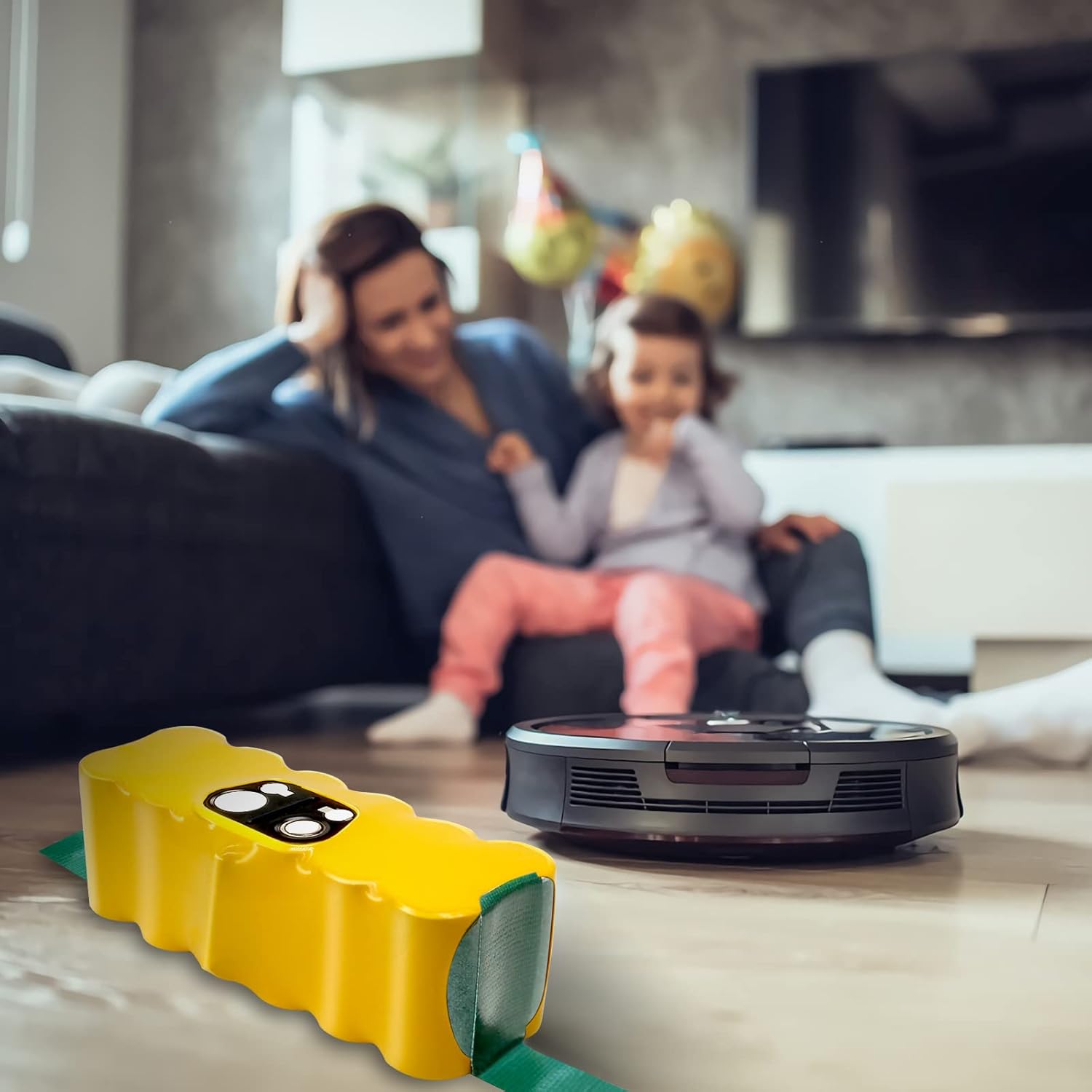 Batería de repuesto Ni-Mh de 5000mAh 14.4V compatible con iRobot Roomba Battery R3 500 600 700 800 900 Series 510 530 531 532 535 536 540 550 552