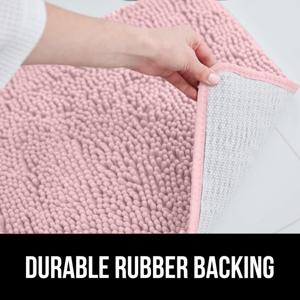 Gorilla Grip – Alfombra de baño de lujo, de felpa, extra suave, duradera y absorbente, lavado y secado a máquina, perfecta para una sola alfombra