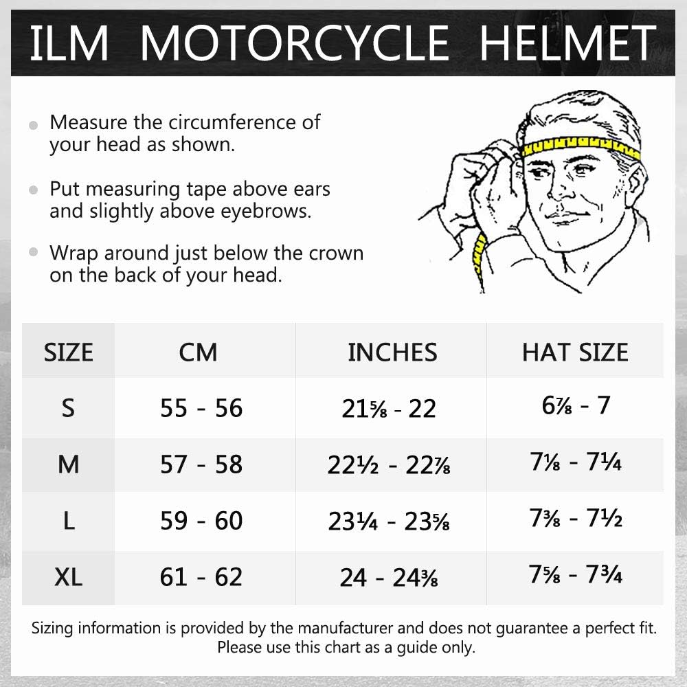 ILM Medio casco de motocicleta con protector solar correa de liberación rápida media cara para Cruiser Scooter aprobado por DOT 883V