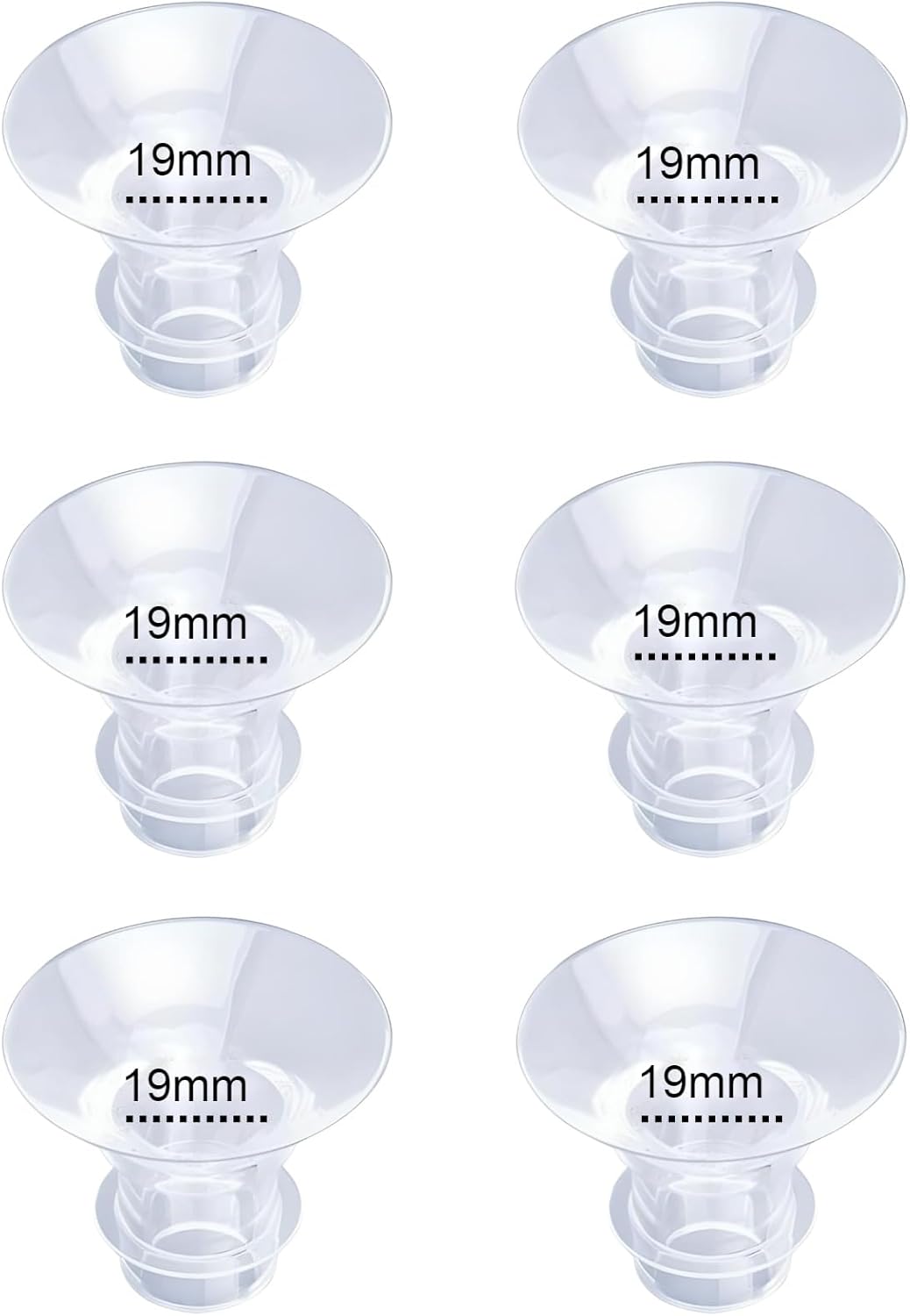 Insertos de brida de 0.748 in, 6 piezas para tamaño de pezón de 0.591 in-0.669 in, se adapta a Momcozy S12 ProS9 ProM5, S9S12S19S21S23, Elvie,