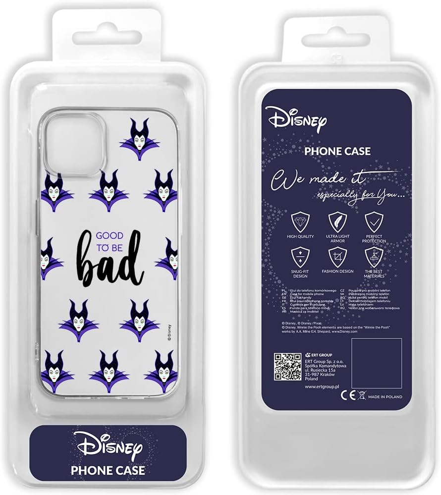 ERT GROUP Funda para Apple iPhone 14 Plus, diseño original y oficial de Disney, Maléfica 002, adaptada de manera óptima a la forma del teléfono