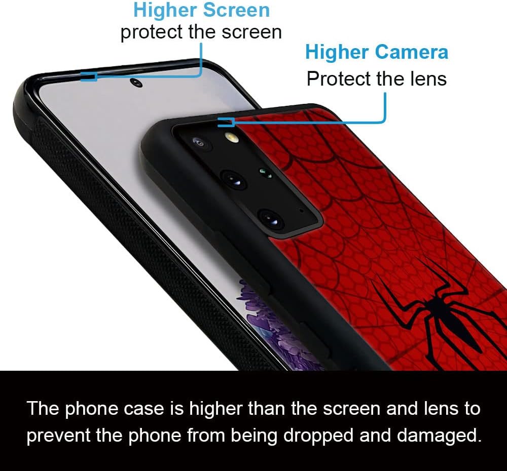 YiXinBB Funda compatible con Samsung Galaxy S20 Plus, diseño de tela de araña Y, diseño de lujo, parte trasera de policarbonato duro, a prueba de