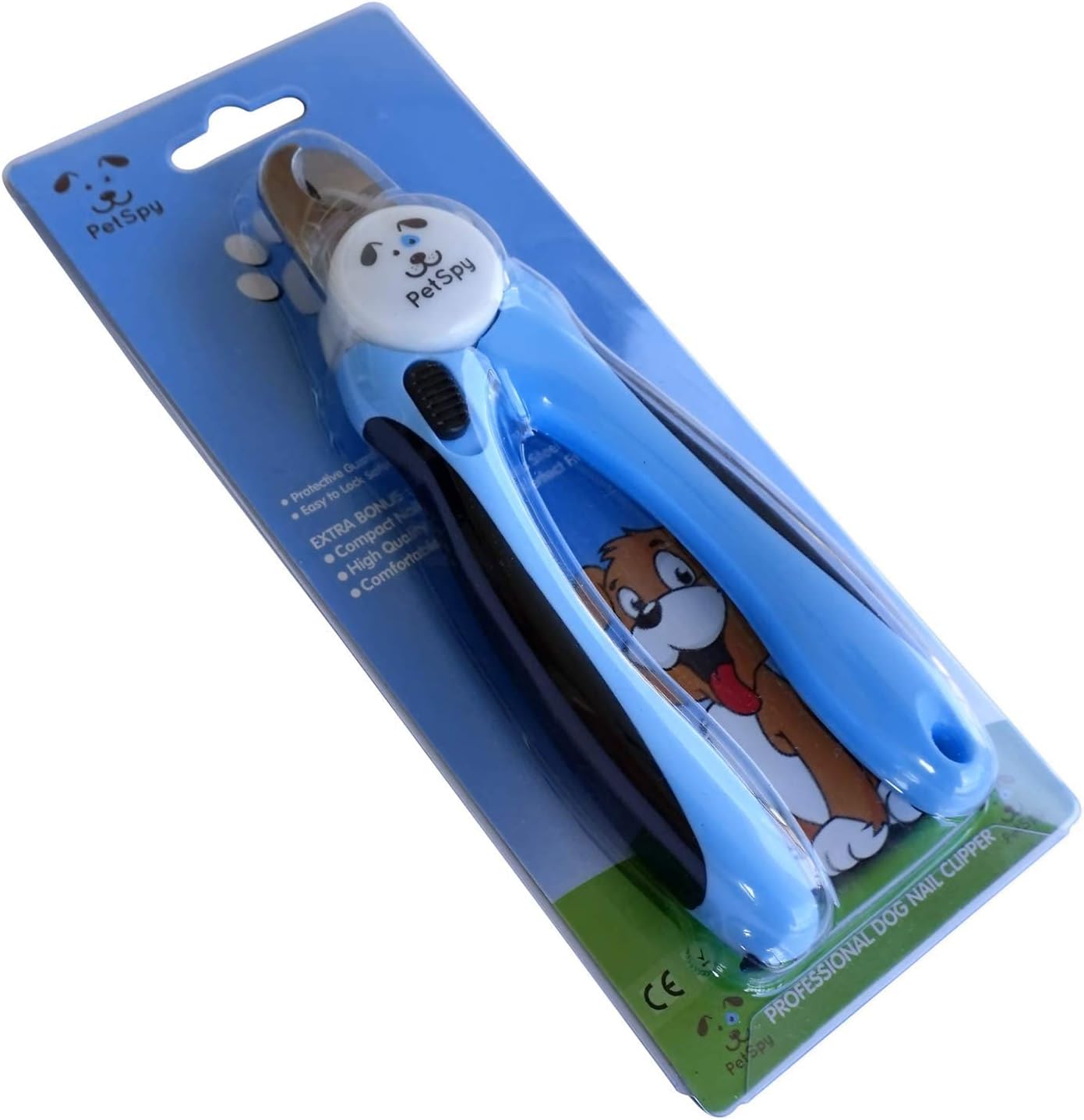 PetSpy El mejor cortaúñas y recortador de uñas para perros con sensor rápido, cuchillas afiladas, protector de seguridad para evitar cortes