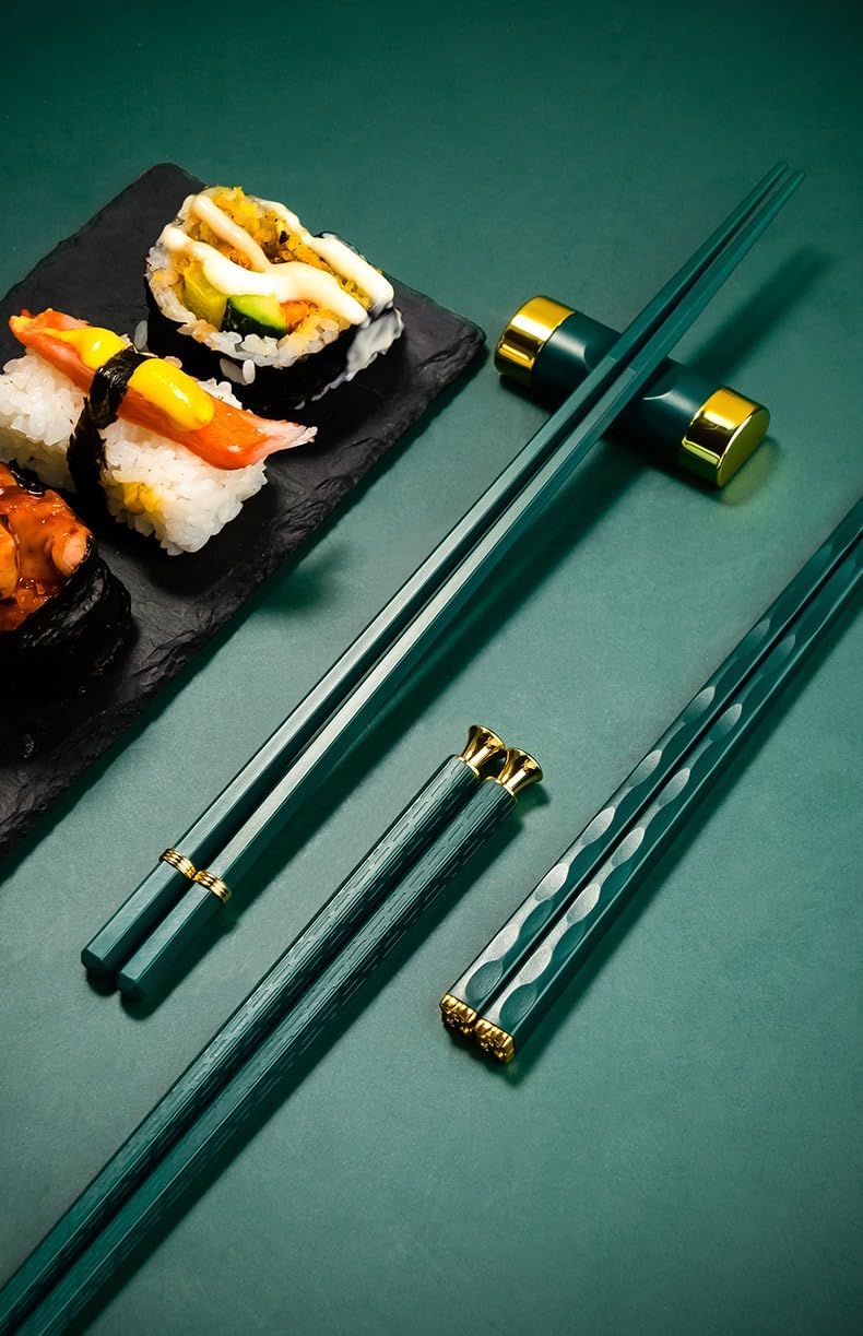 Random Mood Palillos reutilizables aptos para lavavajillas, palillos de cocina, palillos coreanos japoneses chinos, palillos de fibra de vidrio,