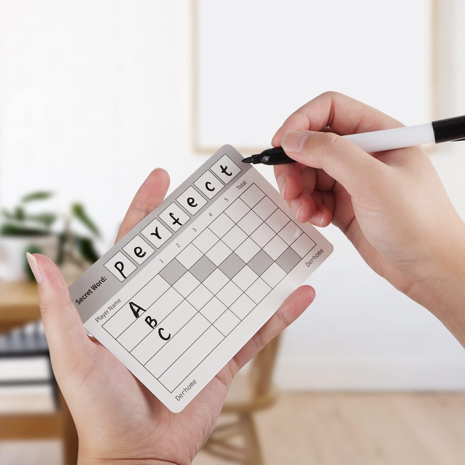 Juego de mesa de palabras para 2 a 5 jugadores, juego de fiesta de palabras, compatible con palabras de 5 a 7 letras, adecuado para mayores de 14