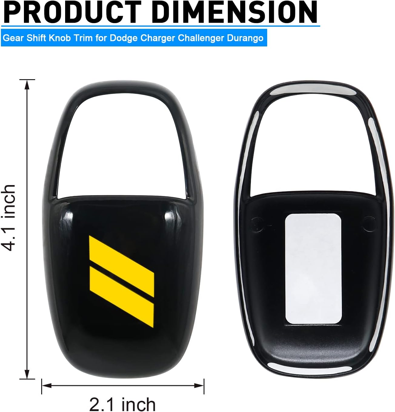 Pomo de la palanca de cambios para Dodge Charger Challenger Durango 2015-2021 2022 2023 Accesorios ABS Interior de palanca de cambios Protector de