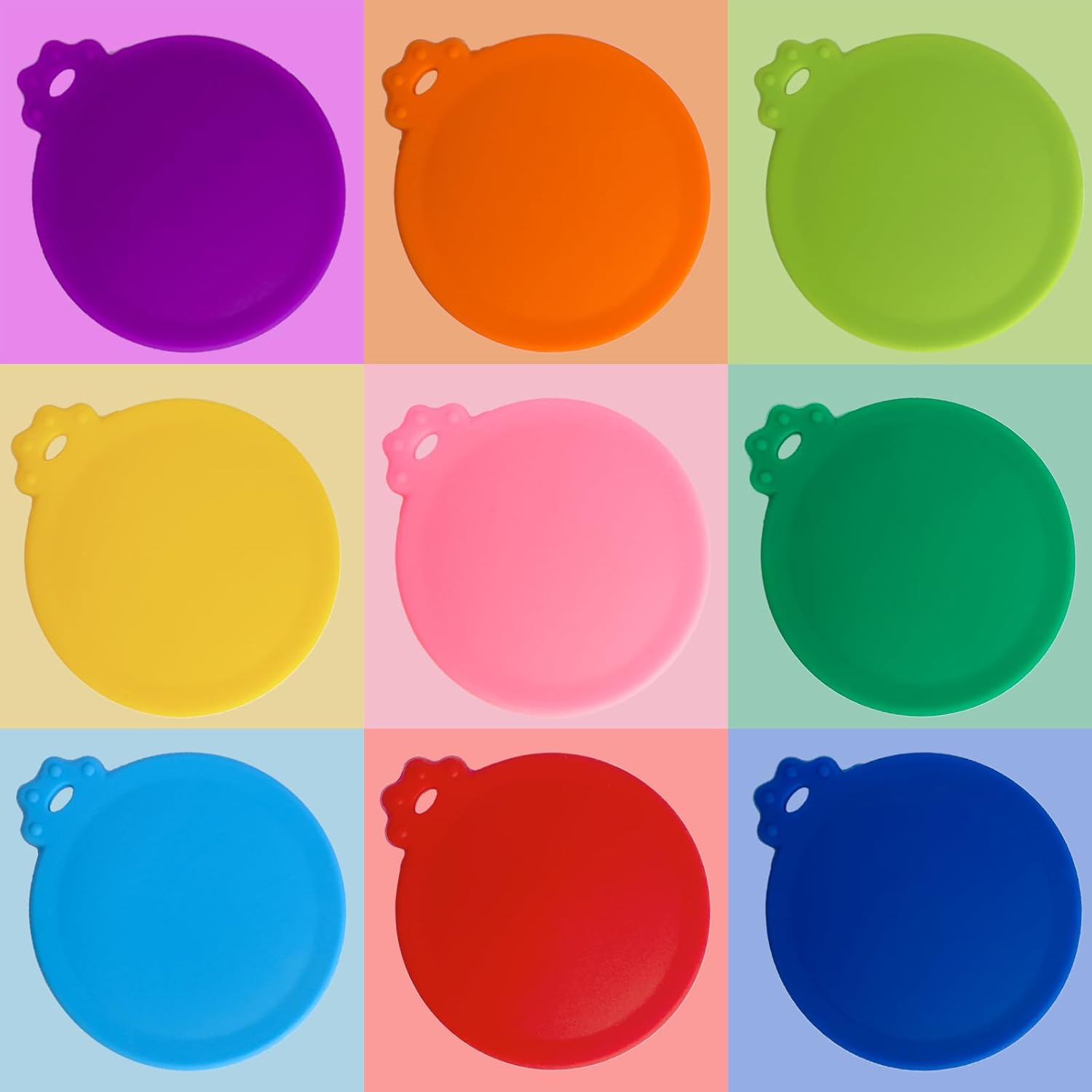 Oui – Tapas para tarros de yogur, paquete de 9 tapas Oui para recipiente de yogur Yoplait, selladas contra fugas, tapas de silicona para tarros de