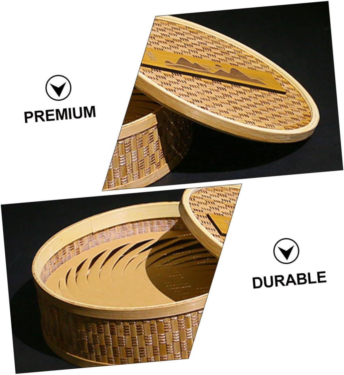 Caja de pastel de té, soporte de madera para bolsitas de té, organizador de hojas de té, estuche para alimentos secos, soporte de madera,