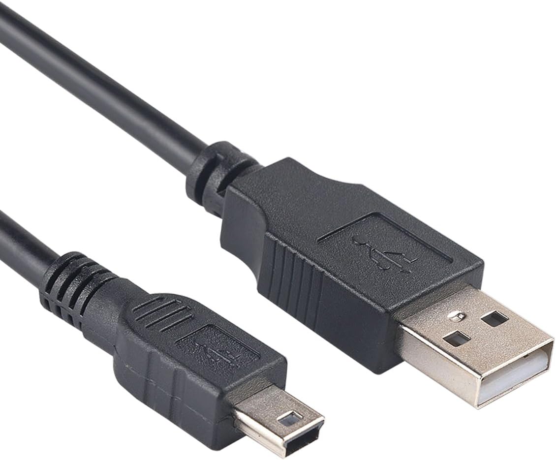 GGZZ Cable USB de repuesto IFC-400PCU para transferencia de cámara, sincronización de datos, cable de carga de 5 pines, compatible con Canon