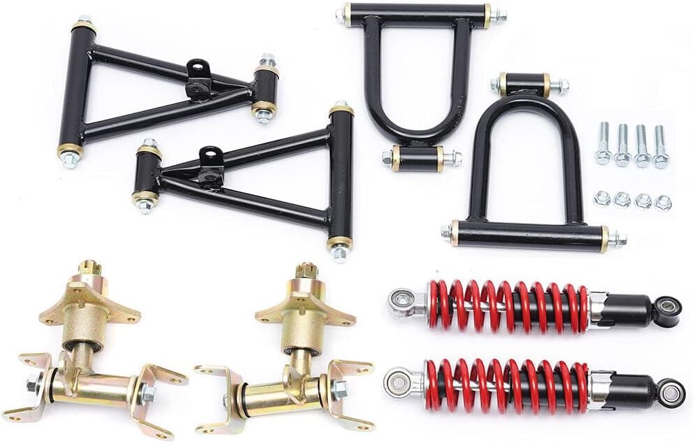 Kit de montaje de brazo de suspensión delantera superior e inferior para bricolaje ATV Quad Bike Buggy Go Kart piezas