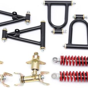 Kit de montaje de brazo de suspensión delantera superior e inferior para bricolaje ATV Quad Bike Buggy Go Kart piezas Kit de montaje de brazo de suspensión delantera superior e inferior para bricolaje ATV Quad Bike Buggy Go Kart piezas