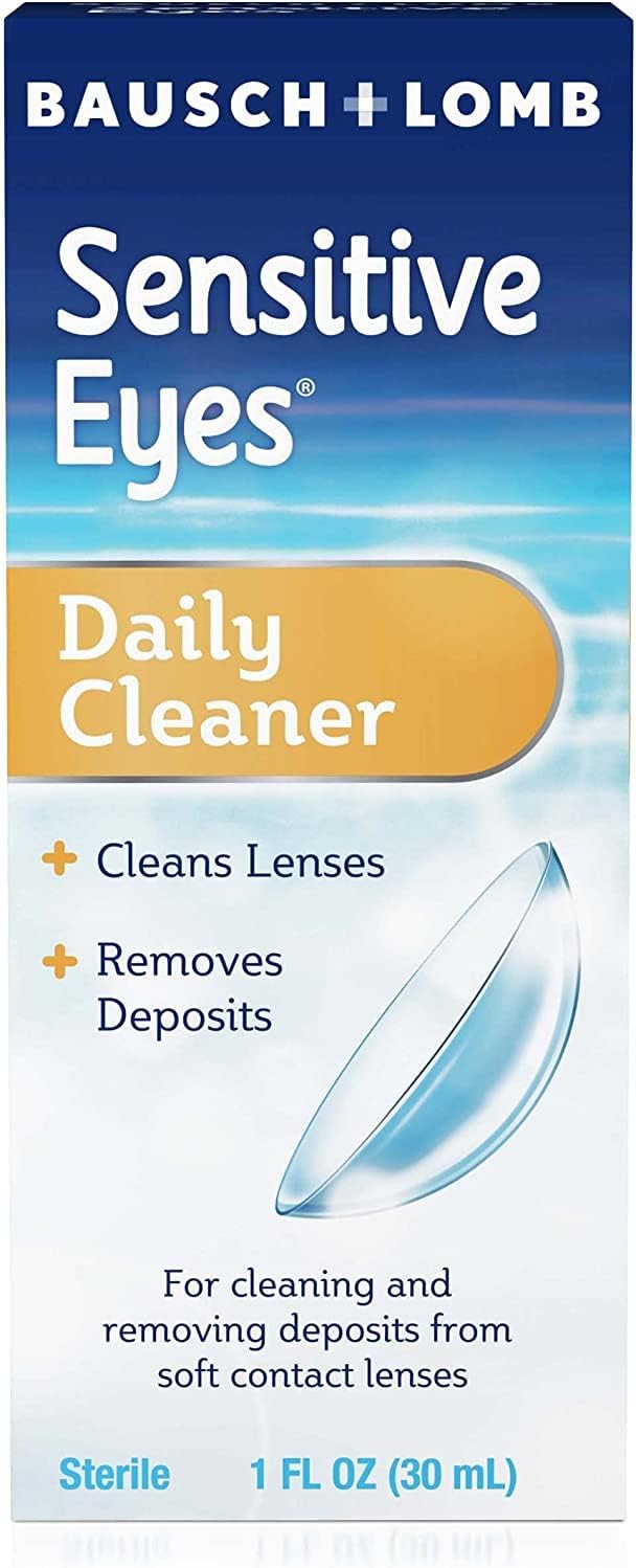 Bausch & Lomb Limpiador diario para ojos sensibles, 1.0 fl oz (paquete de 4)