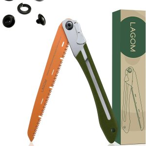 Sierra plegable para cortar ramas con tornillos adicionales, 1.4 pulgadas, una sierra de campamento hecha con acero SK5, sierra de mano plegable y Sierra plegable para cortar ramas con tornillos adicionales, 1.4 pulgadas, una sierra de campamento hecha con acero SK5, sierra de mano plegable y