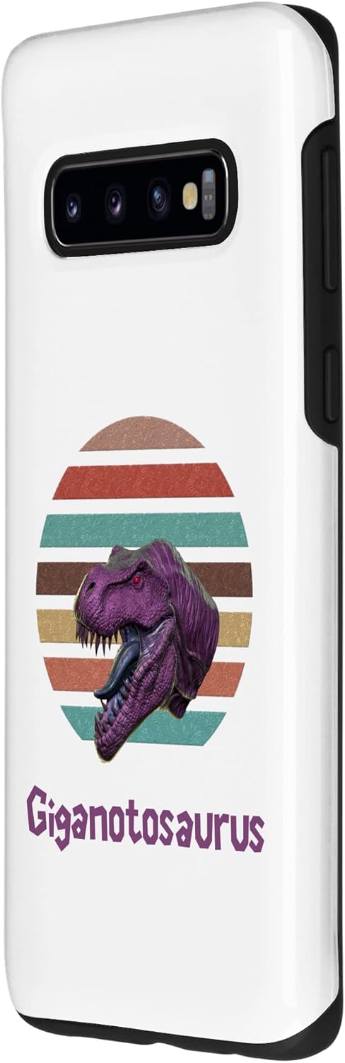 Galaxy S10 Giganotosaurus Retro T rex prehistoric dinosaur Father’s day Case
