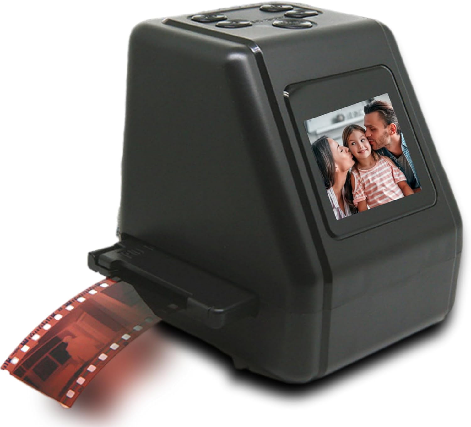 Escáner de película y diapositivas, escáner negativo, visor de película de diapositivas de 12MP con pantalla LCD de 2.0 pulgadas, convierte 135 126