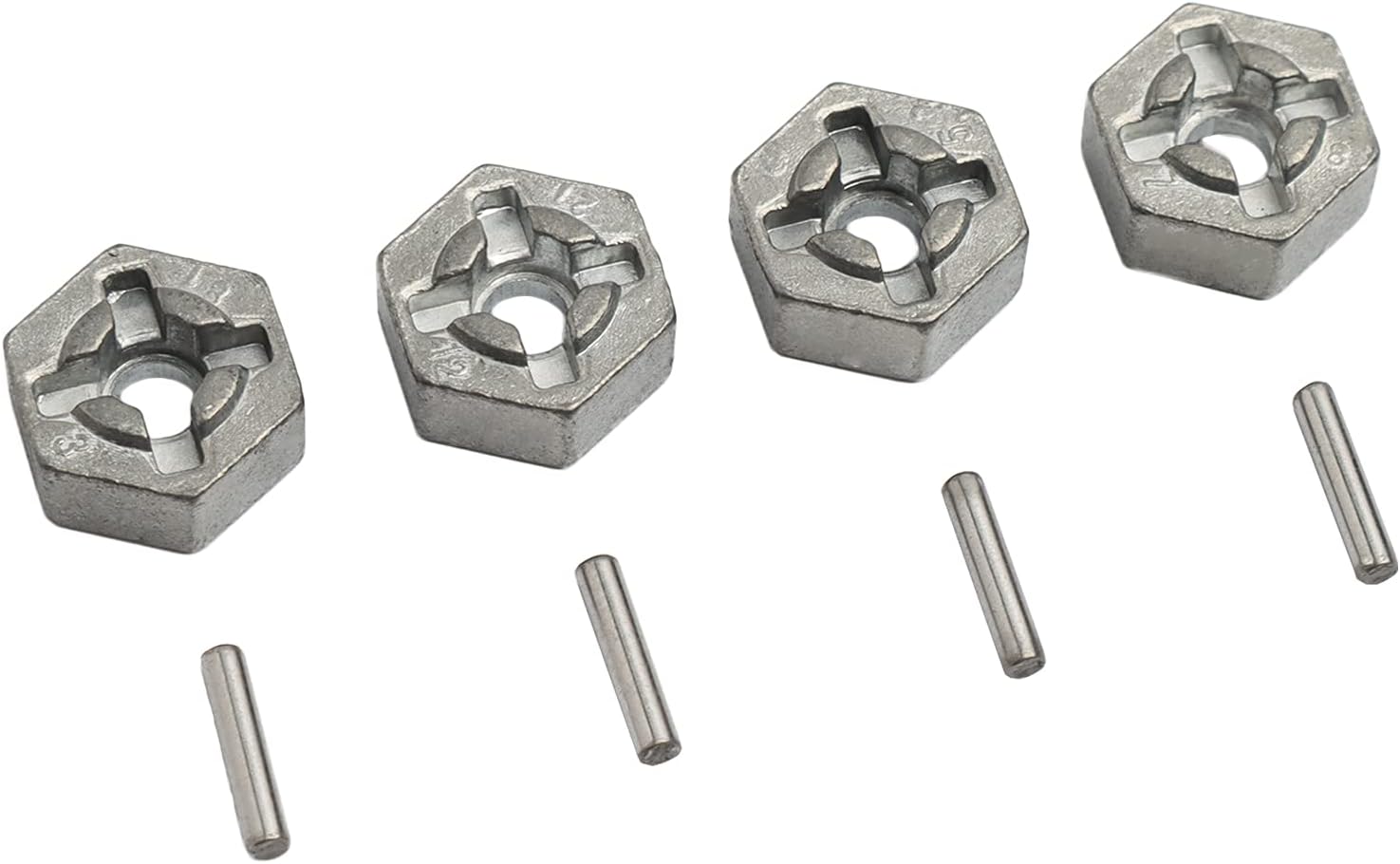 Piezas de repuesto Aleación de aluminio Rueda Hub Hex 25-ZJ09 LG-ZJ09 920-ZJ09 para 110 9125 9155 9156 S920 S921 RC Coche (4 PCS)