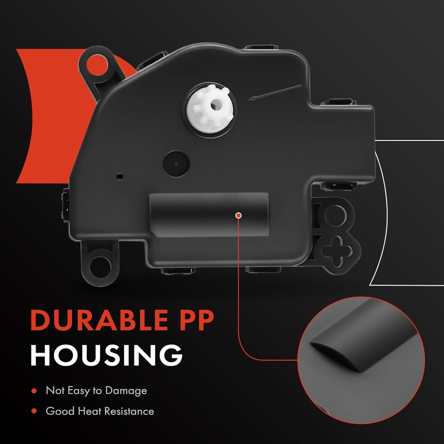 A-Premium Actuador de puerta de mezcla de calentador HVAC Dodge Grand CaravanChargerChallenger 2008-2019, Dakota 2008-2010, Magnum 2008 y Chrysler