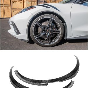 Repuesto para todos los modelos Chevrolet Corvette C8 2020  Paquete de rendimiento para moldura de rueda delantera lateral par de extensiones de Repuesto para todos los modelos Chevrolet Corvette C8 2020  Paquete de rendimiento para moldura de rueda delantera lateral par de extensiones de