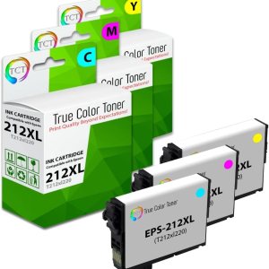 TCT Cartucho de tinta de repuesto de alta calidad compatible para impresoras Epson 212XL de alto rendimiento con Epson Workforce Wf-2830 Wf-2850, TCT Cartucho de tinta de repuesto de alta calidad compatible para impresoras Epson 212XL de alto rendimiento con Epson Workforce Wf-2830 Wf-2850,