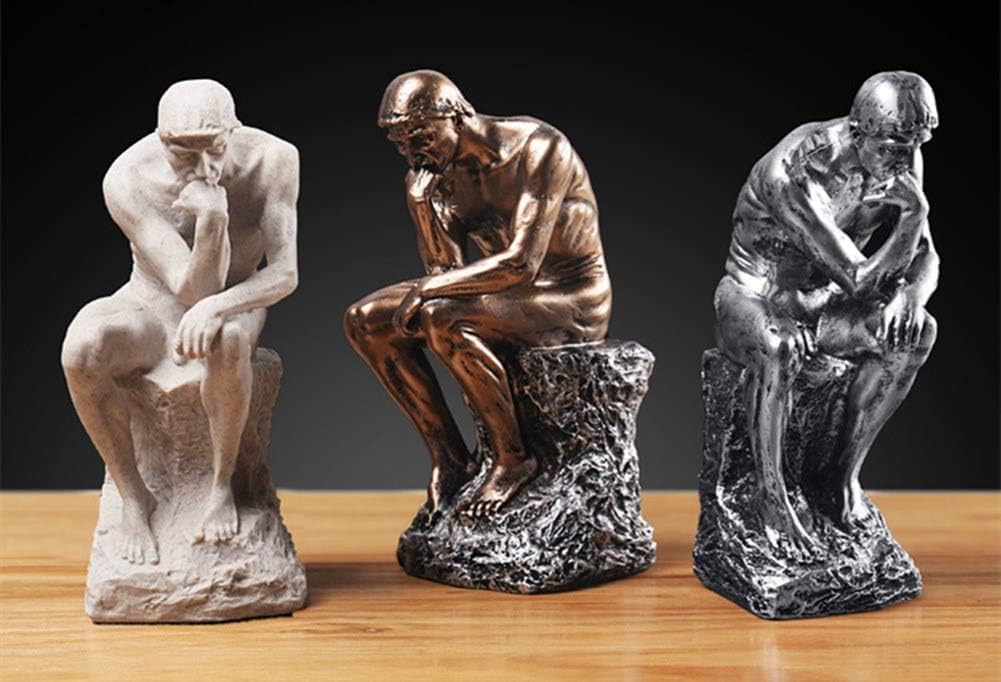 Aendu Creative Thinker – Estatuas individuales para decoración de sala de estar, 9.6 pulgadas de alto, escultura única que mejora la creatividad y