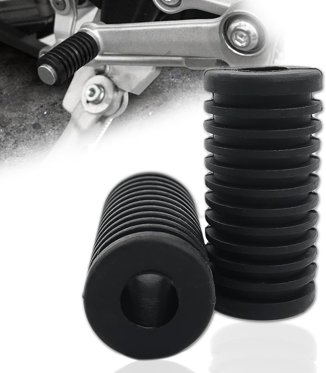 Cubierta universal para palanca de cambios de motocicleta, cubierta de pedal de palanca de cambios de goma, 2 unidades, compatible con Suzuki