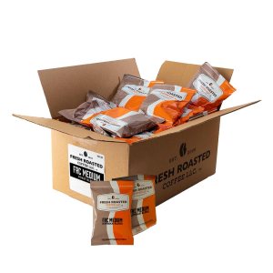 Fresh Roasted Coffee, FRC Mezcla de tostado medio, Kosher, paquetes fraccionarios pre-molidos, 2.25 onzas, 36 unidades Fresh Roasted Coffee, FRC Mezcla de tostado medio, Kosher, paquetes fraccionarios pre-molidos, 2.25 onzas, 36 unidades