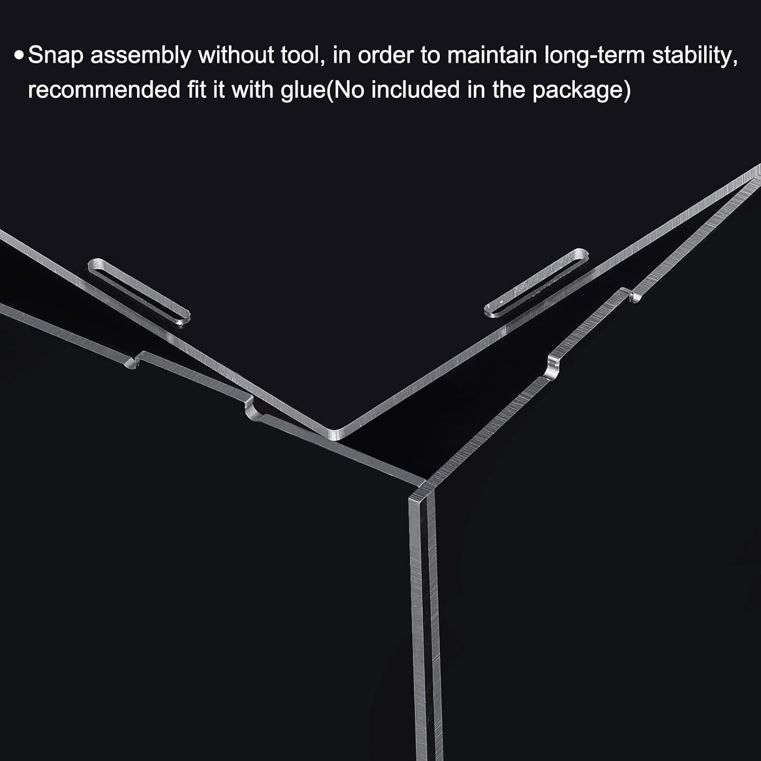 MECCANIXITY Vitrina de acrílico Caja de plástico transparente montar escaparate a prueba de polvo 12.2×6.3×8 pulgadas para artículos coleccionables