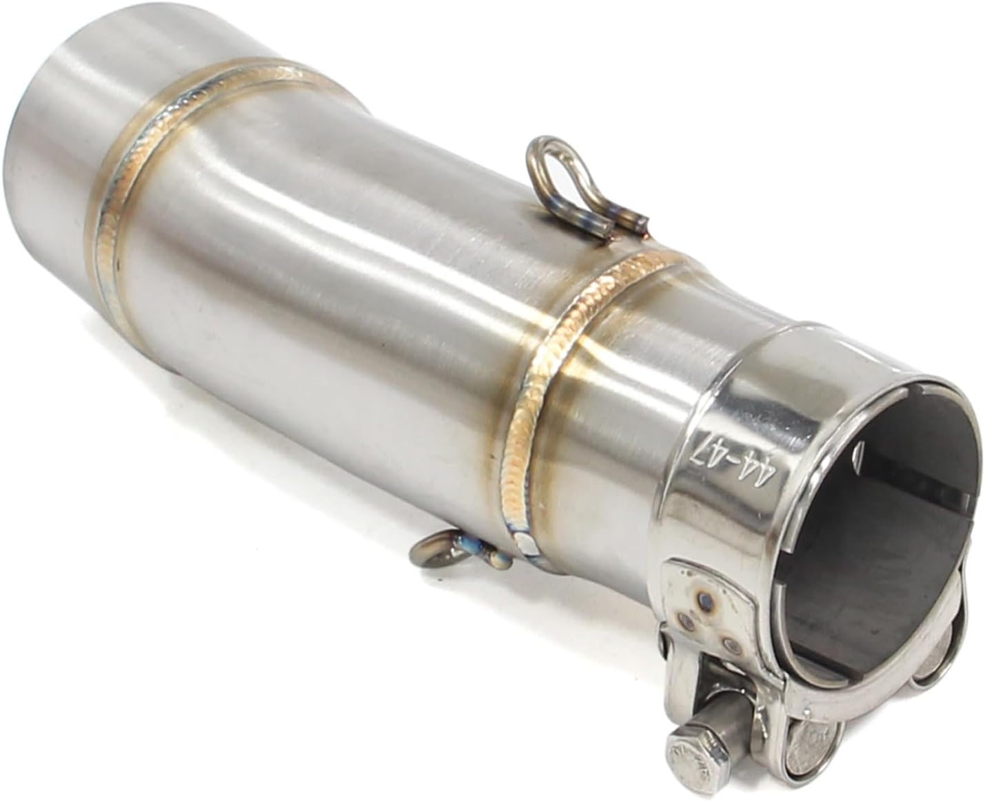 Tubo de escape de motocicleta, adaptador de escape de silenciador con abrazaderas y adaptadores adecuado para Kawasaki Ninja 400 Z400 2017-2022,