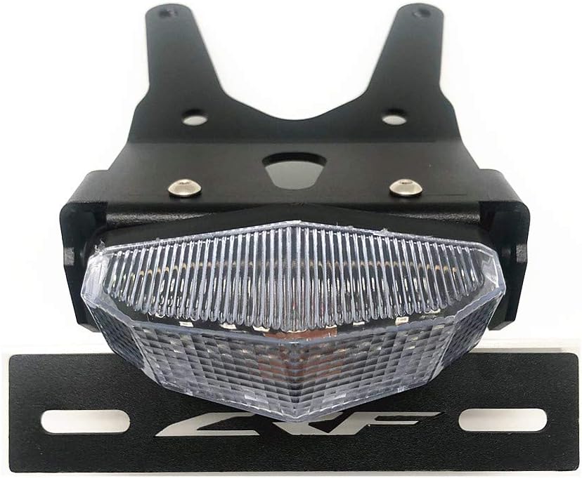 Kit eliminador de guardabarros trasero para luz de freno LED, soporte de placa de matrícula para CRF250L CRF 250L 2013-2019 (transparente)