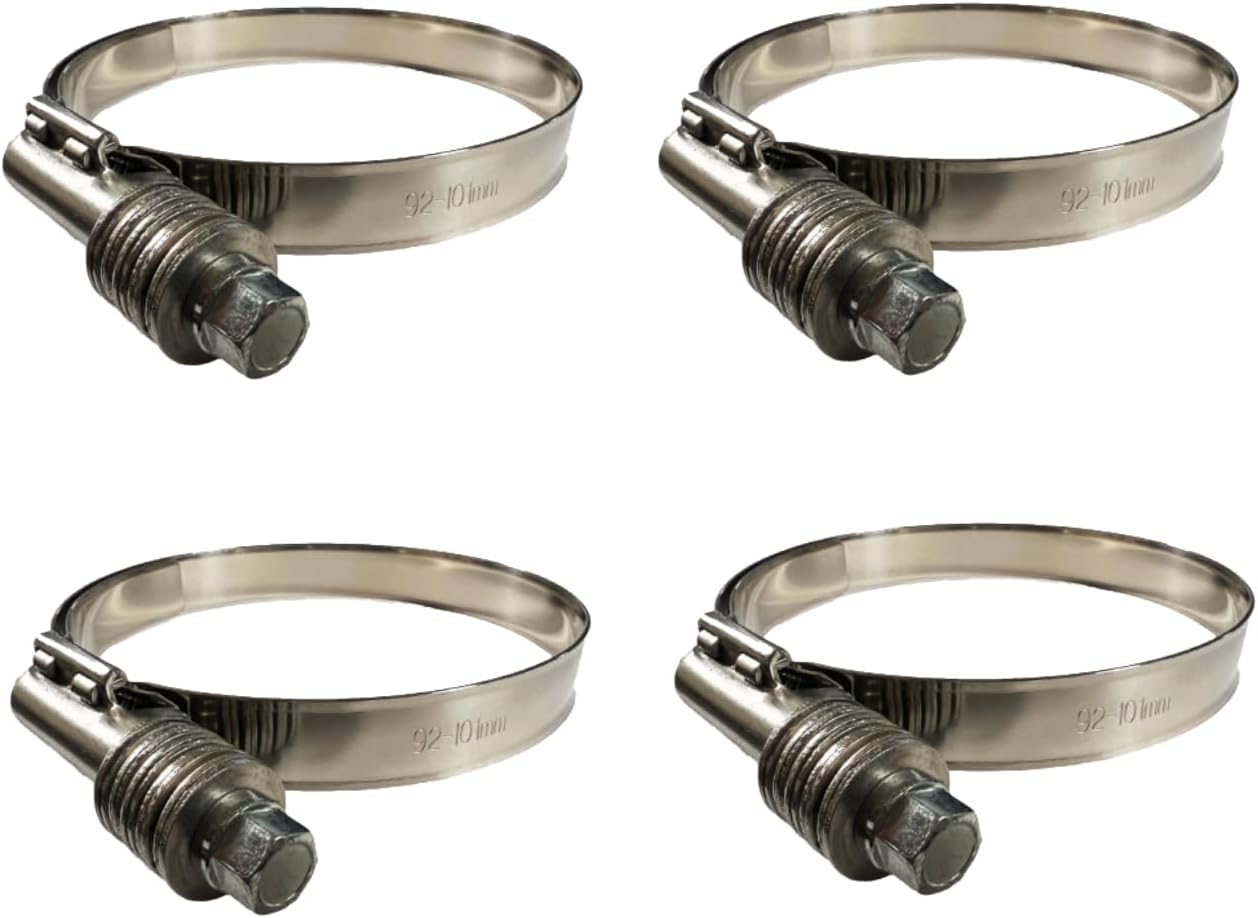 TORQUE Juego de 2 mangueras de silicona CAC de carga de aire de 3 12 “x 6 38” con abrazaderas de tensión constante, turbo de identificación de 3.5