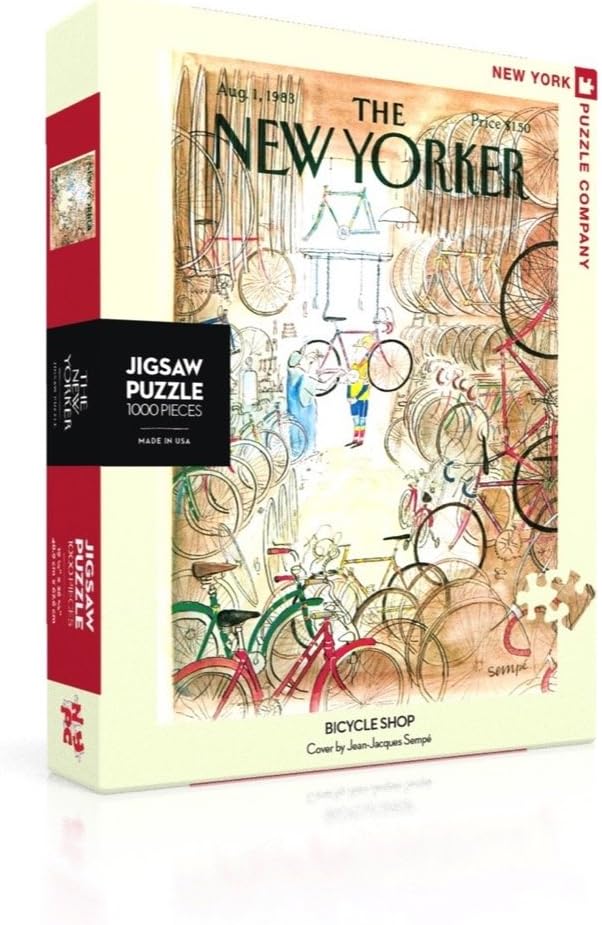 New York Puzzle Company – New Yorker Bicycle Shop – Rompecabezas de 1000 piezas