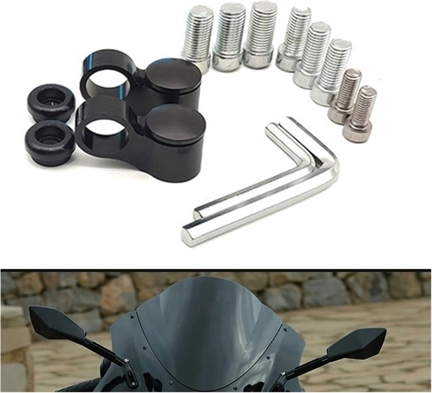 Motorcycle Rearview Mirror Moto Side Mirrors CNC for Kawasaki VERSYS 1000 Z1000 ZX10R ZX12R ZX6R Z650 Z900 Z800 Motorcycle Mirror