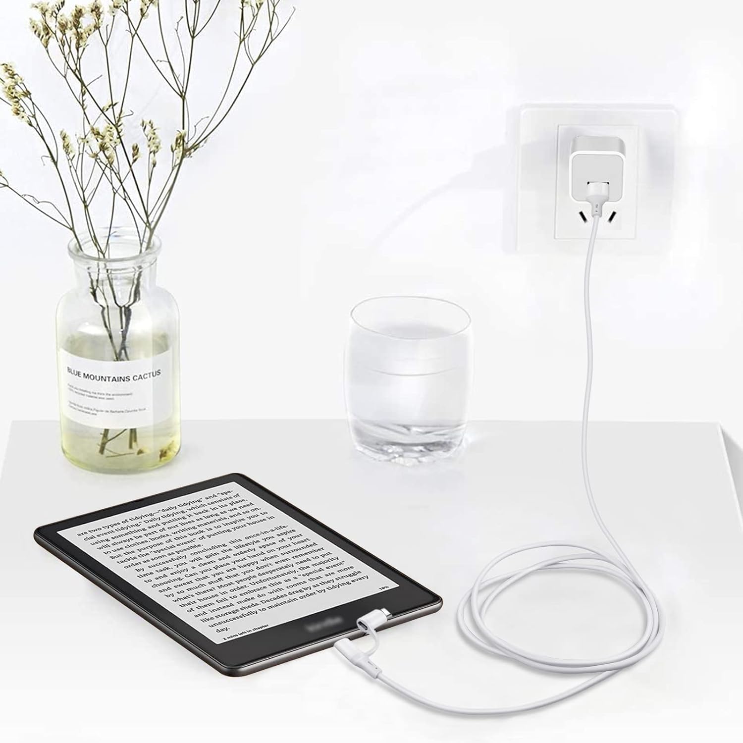 Cable para cargar Kindle Paperwhite Oasis, Tienda Fire Tablet 10, repuesto de cable de cargador Kindle y color Barnes Noble Nook