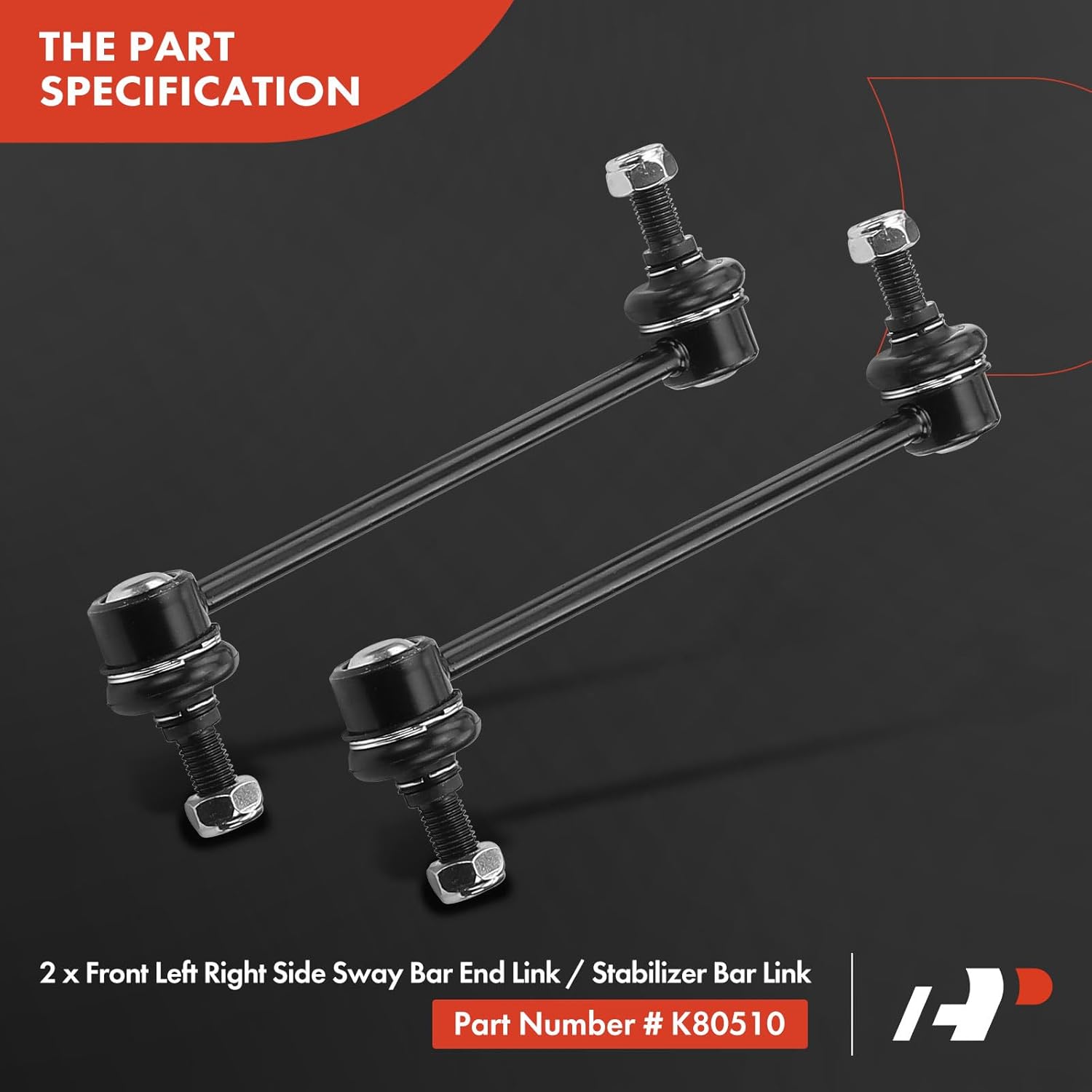 A-Premium Kit de suspensión delantera, brazo de control inferior, barra estabilizadora, articulación de rótula inferior, extremo de barra de