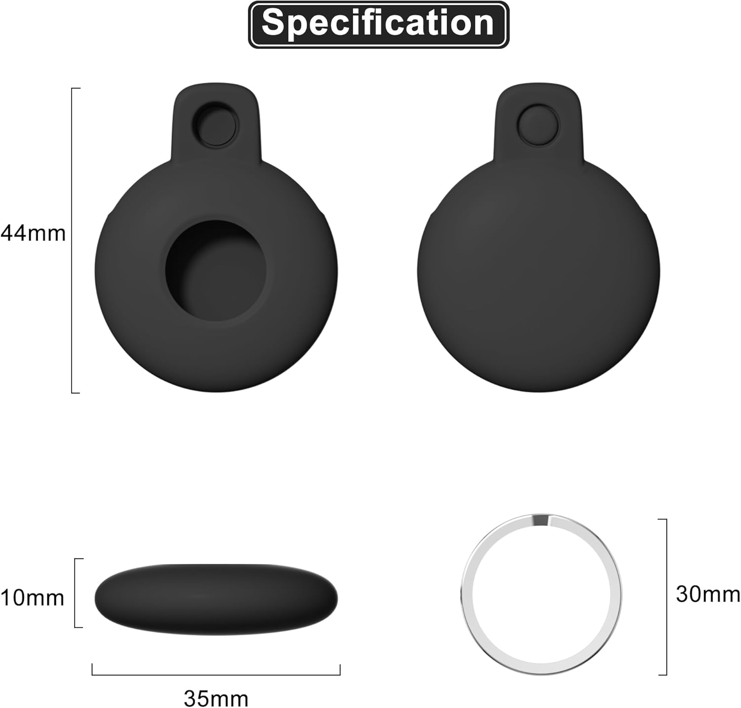 Llavero para Airtag con llavero Airtag, funda para Airtag de Siliocne, bonitos accesorios para Airtag para niños, equipaje, collar de perro y gato,