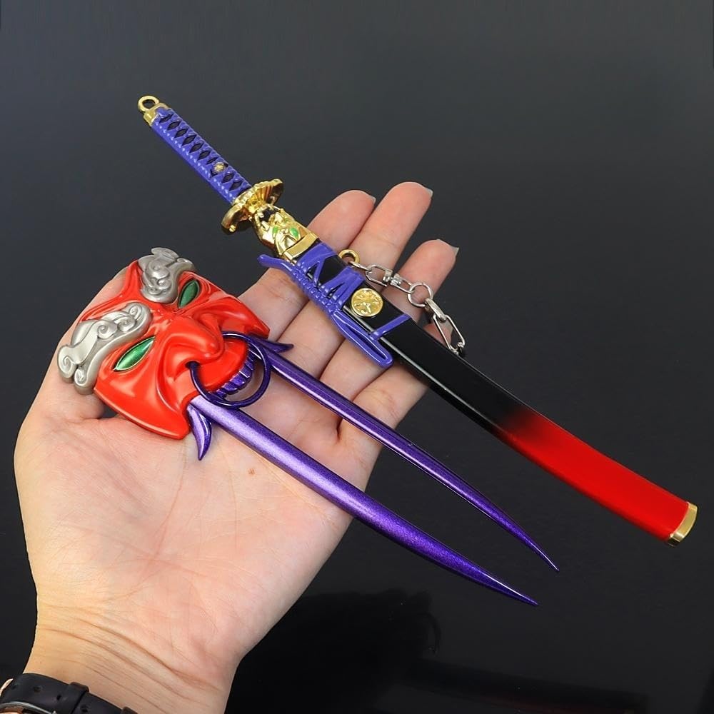 Superbuybox Valorant – Juego de cuchillos para armas de artes marciales, colección de juegos, decoración de escritorio, habitación, mochila,