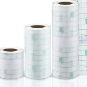 3 rollos de vendaje adhesivo transparente elástico impermeable vendaje adhesivo transparente protector película transparente para ducha, 3 tamaños 3 rollos de vendaje adhesivo transparente elástico impermeable vendaje adhesivo transparente protector película transparente para ducha, 3 tamaños