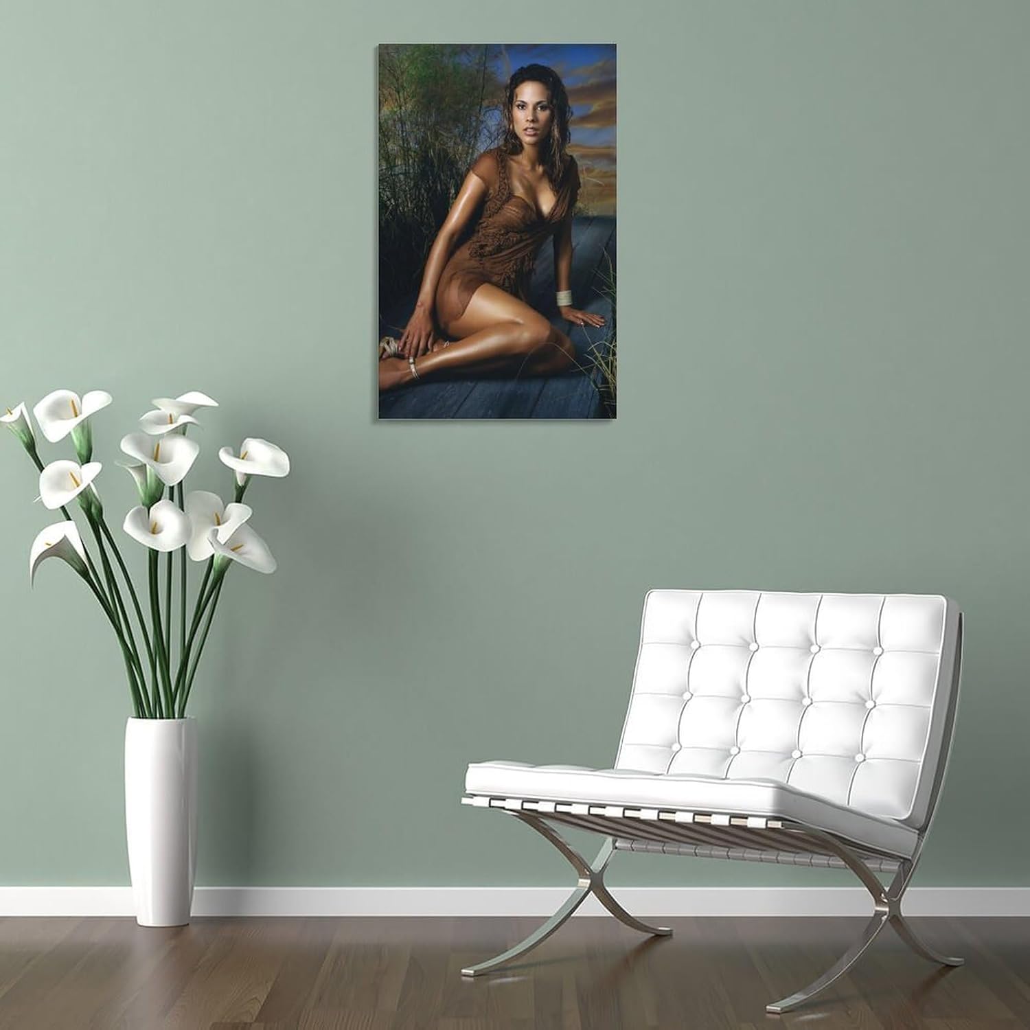 Póster de Bonnie-Jill Laflin, modelo caliente y sexy, pintura decorativa, lienzo para pared, sala de estar, dormitorio, 20 x 30 pulgadas (19.7 x