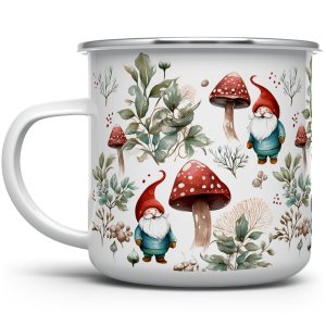 Gnome Cottagecore Cozy Hygge Campfire Coffee Tea Hot Chocolate Mug, Woodland Mushroom Nature Camping Cup (12oz) Gnome Cottagecore Cozy Hygge Campfire Coffee Tea Hot Chocolate Mug, Woodland Mushroom Nature Camping Cup (12oz)