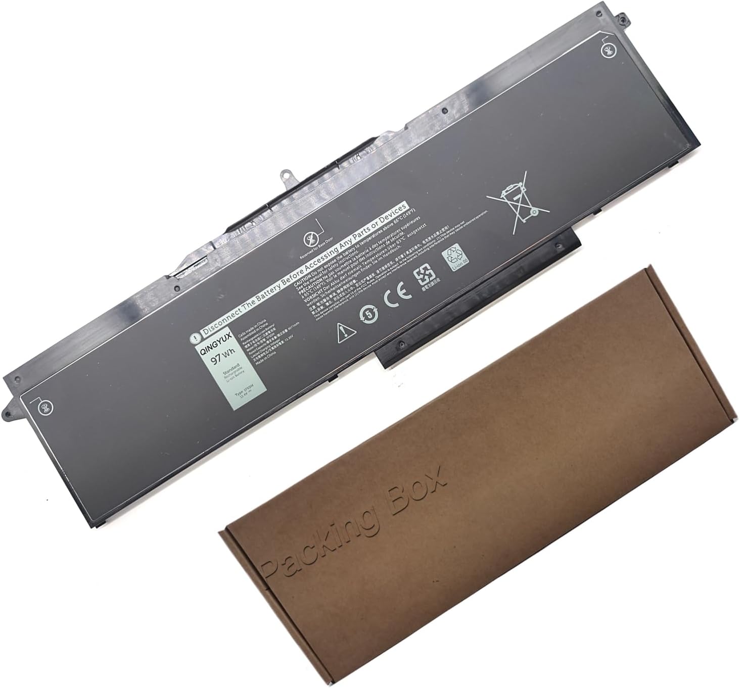 1FXDH 1WJTO 01WJT0 1WJT0 0D191G D191G CN-0D191G IFXDH Batería para portátil compatible con Dell Precision 3541 3551 Latitude 15 5501 5511 E5501