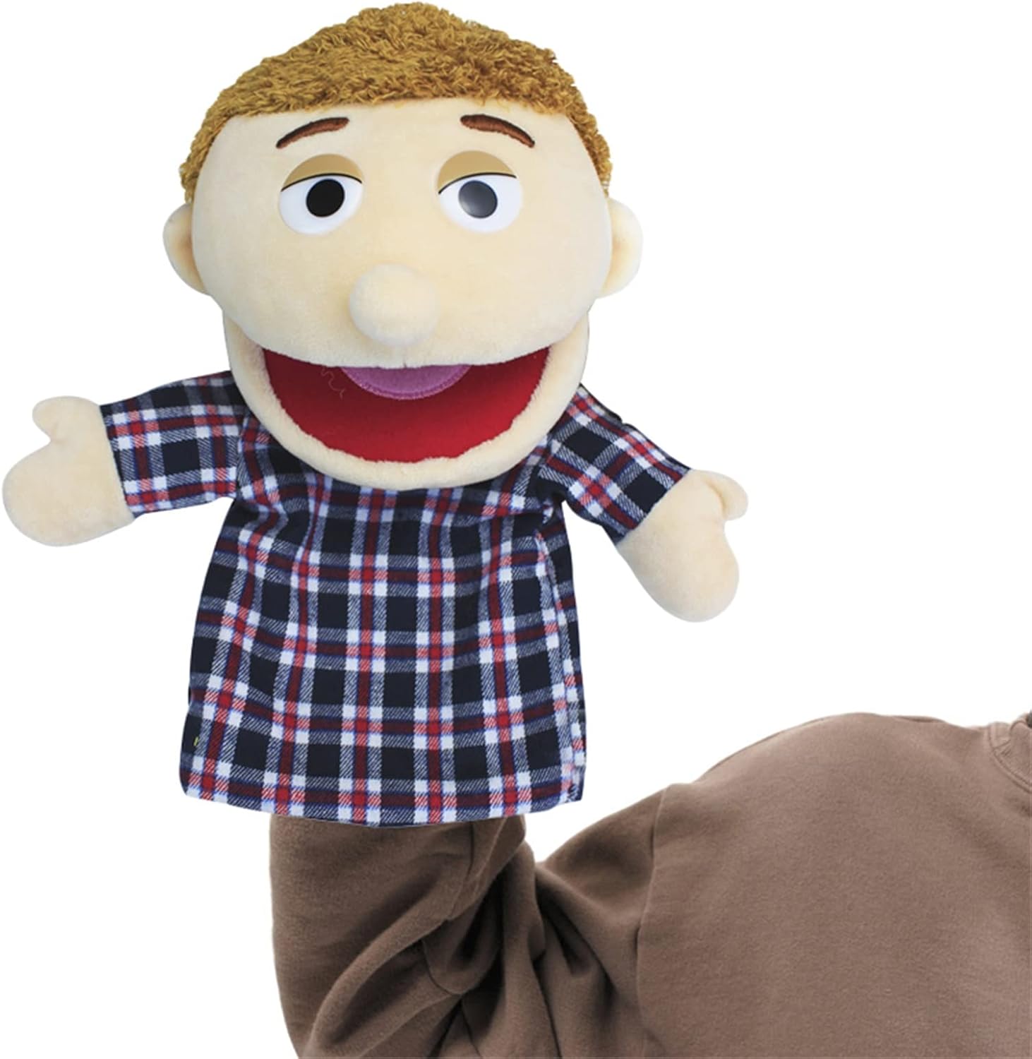 Marionetas de mano encantadoras para la familia, con apertura de boca, juguetes de juego de rol, juguetes de enseñanza para contar historias (papá a
