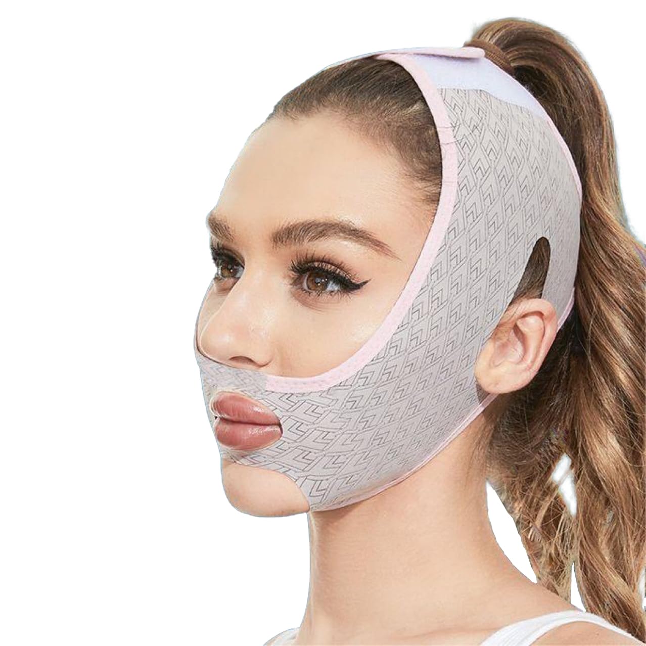 1 paquete de 2023 nuevas máscaras faciales con forma de V, máscara de sueño para esculpir la cara para mujeres, máscara de barbilla para apretar la